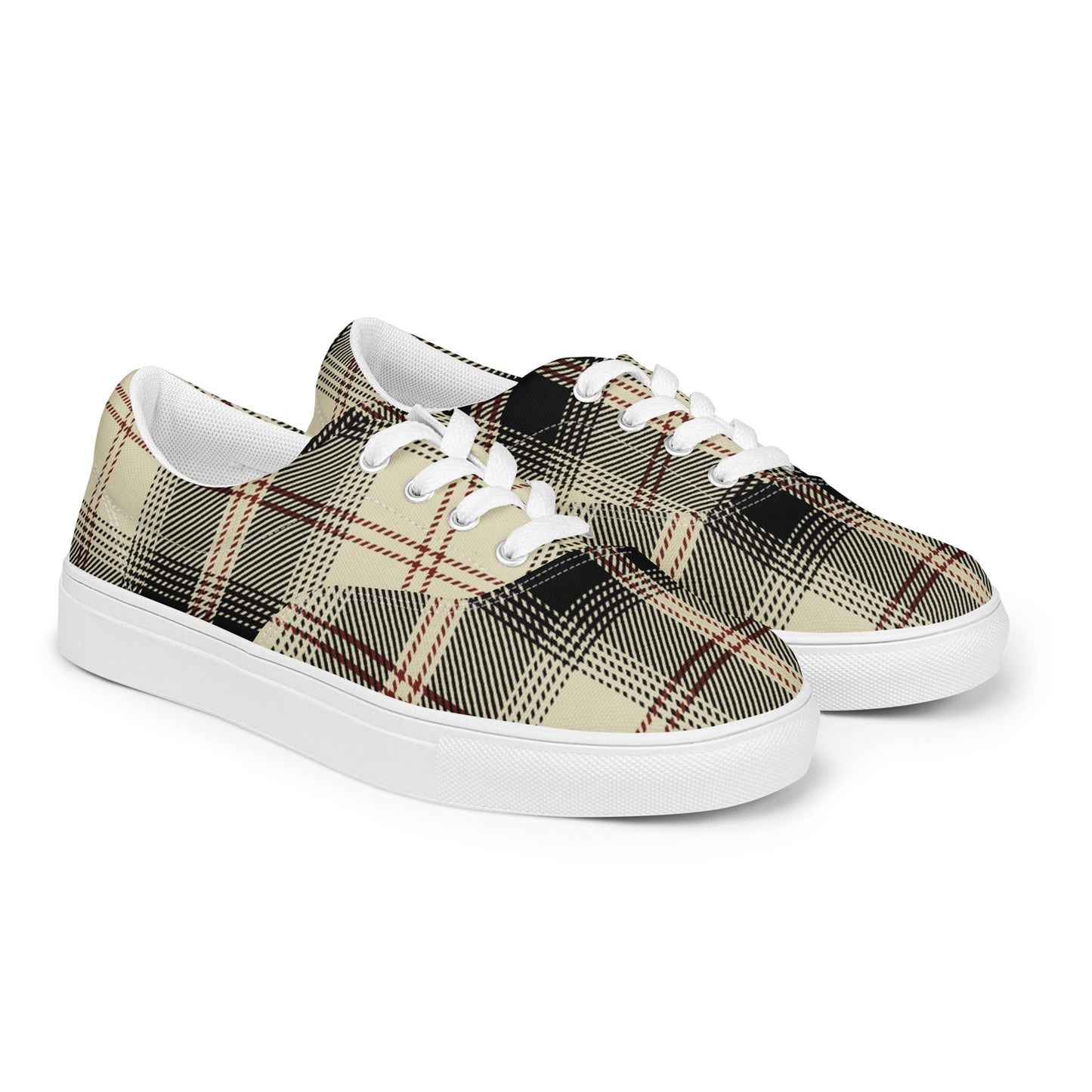 Men’s G Plaid Canvas Lace-Ups