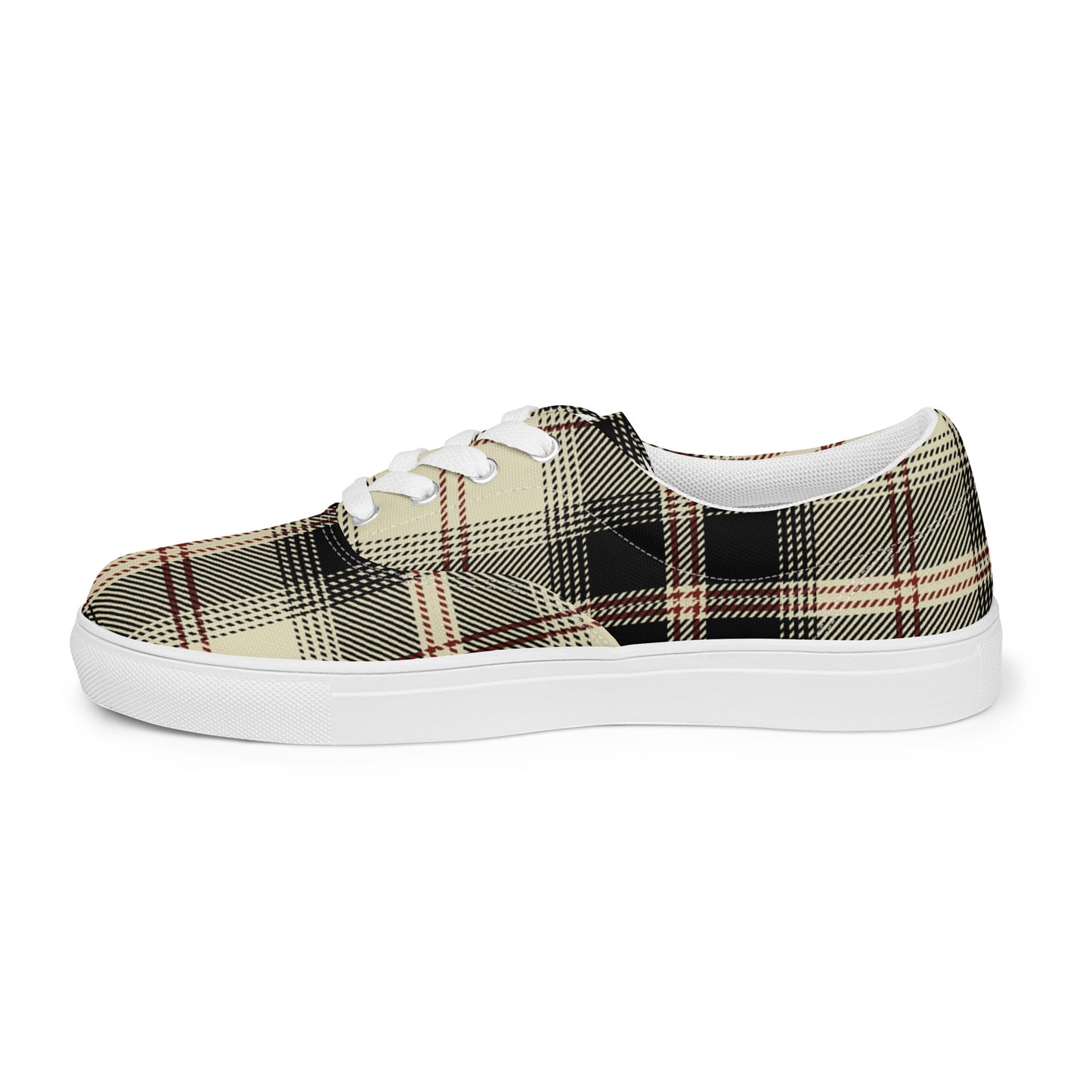 Men’s G Plaid Canvas Lace-Ups
