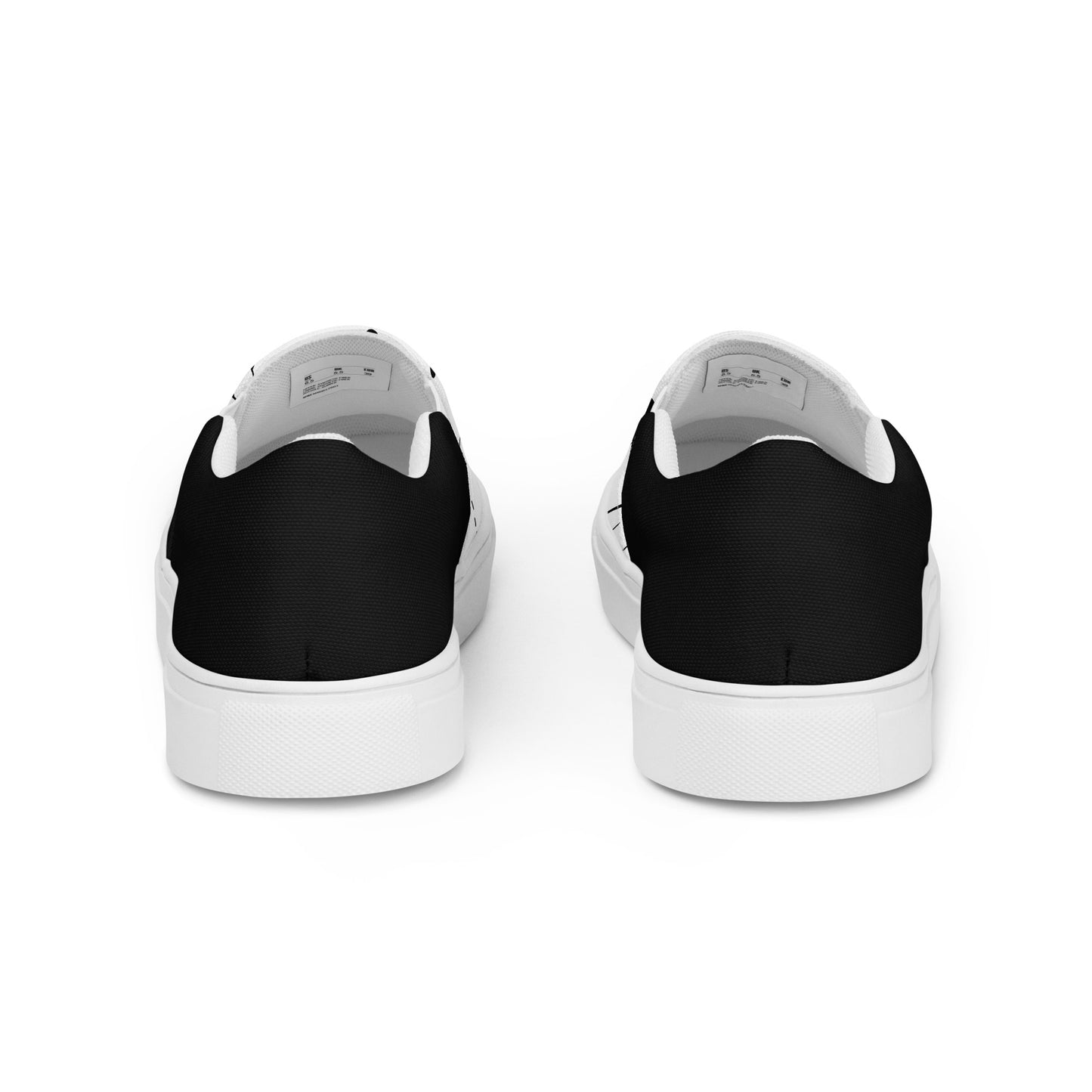 Abstract Lines - Men's Canvas Slip-On Sneakers