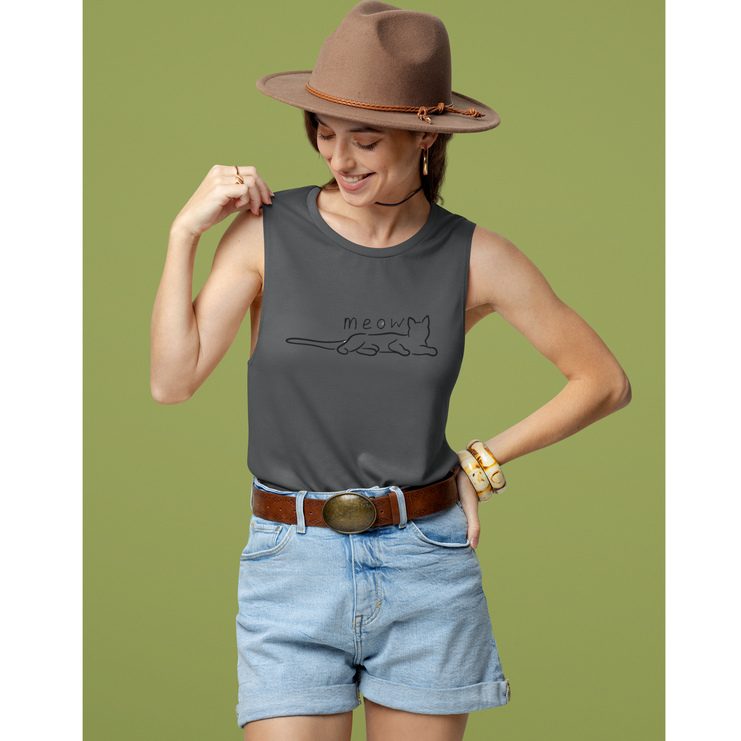 Cat Mom Muscle Tank