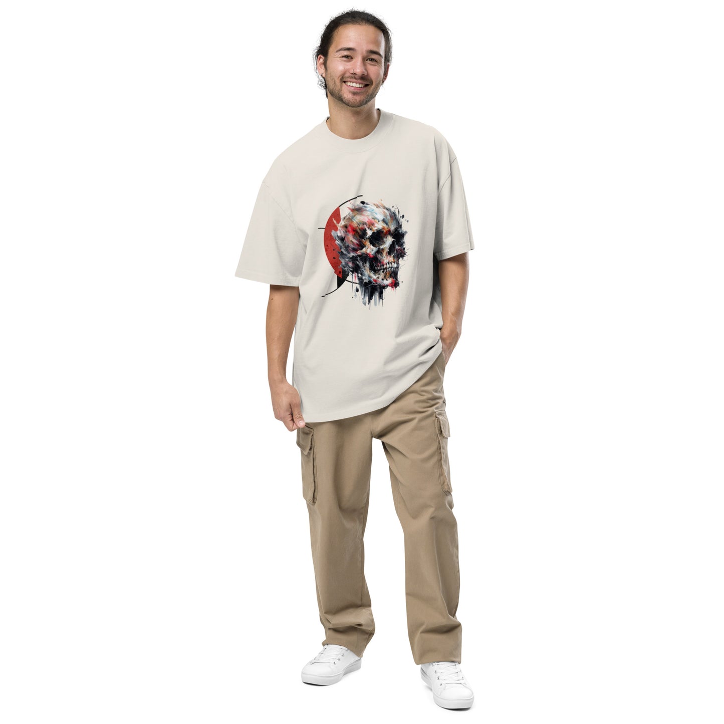 Splatter It Oversized Faded Tee