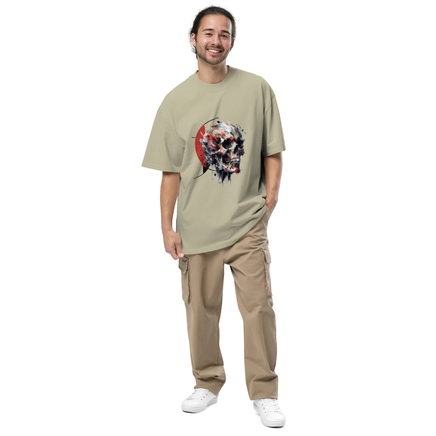 Splatter It Oversized Faded Tee