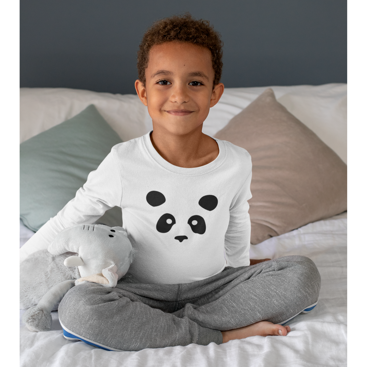 Panda Long Sleeve Graphic Tee 2T-6T