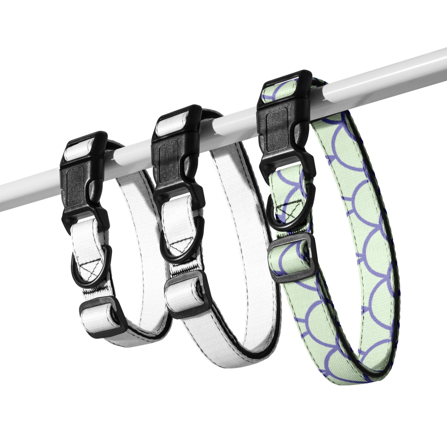 Purple Scallops Pet Collar