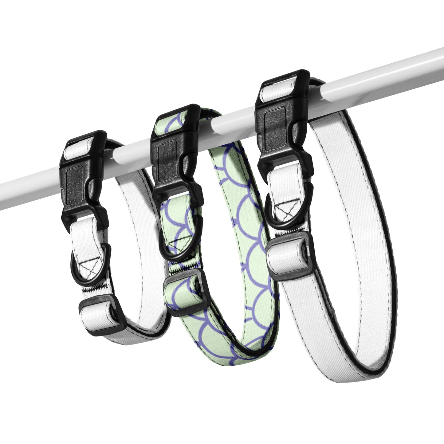 Purple Scallops Pet Collar