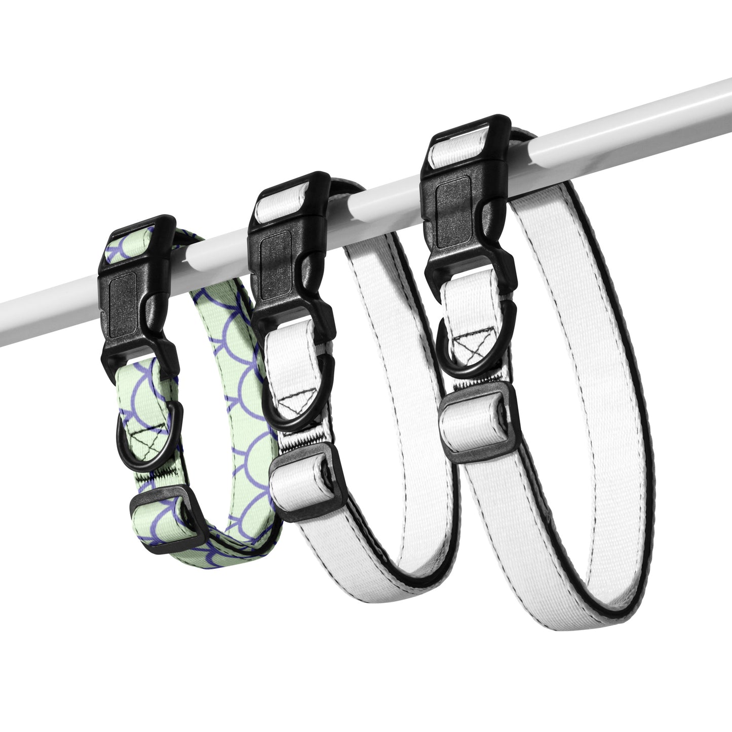 Purple Scallops Pet Collar