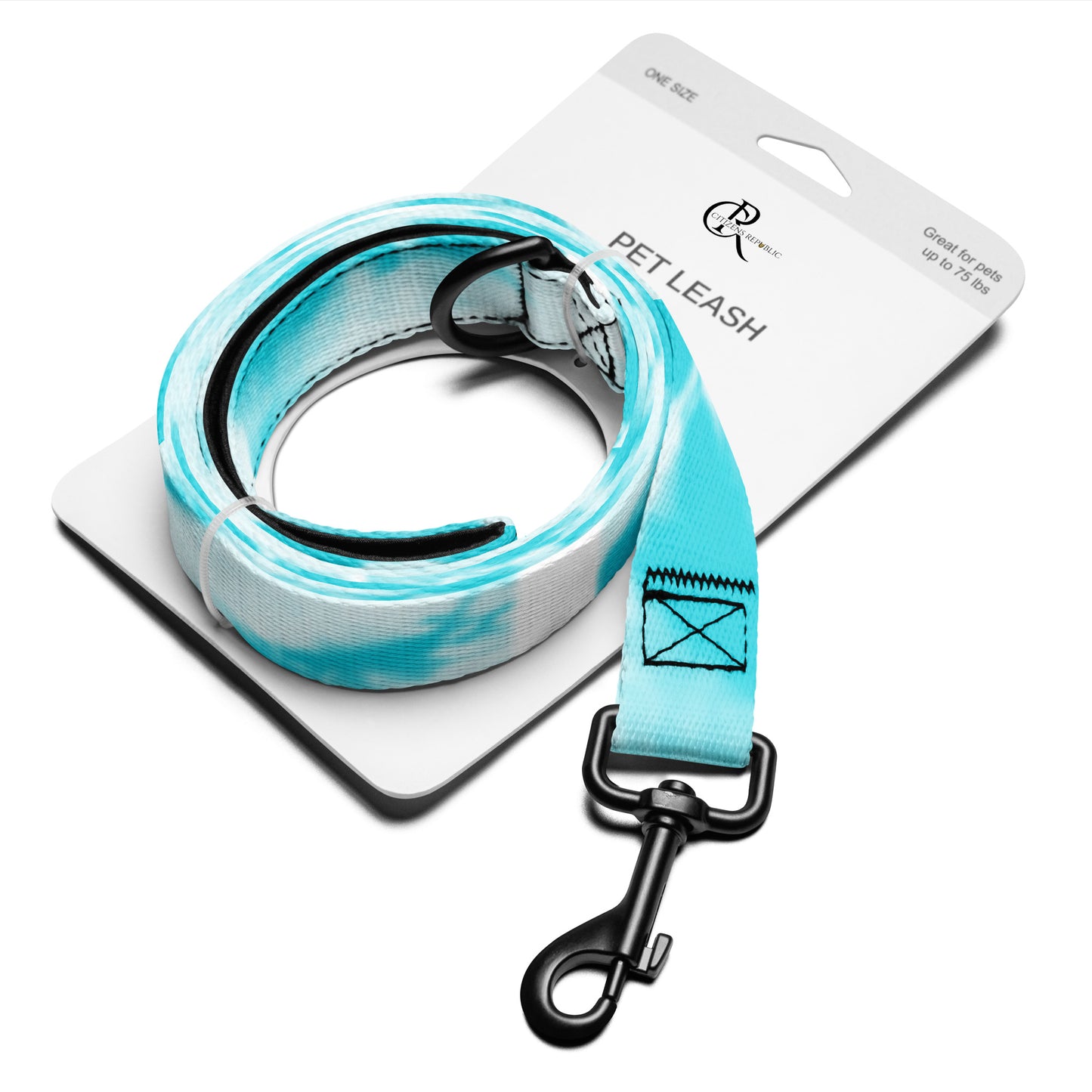 Turquoise Tie Dye Pet Leash