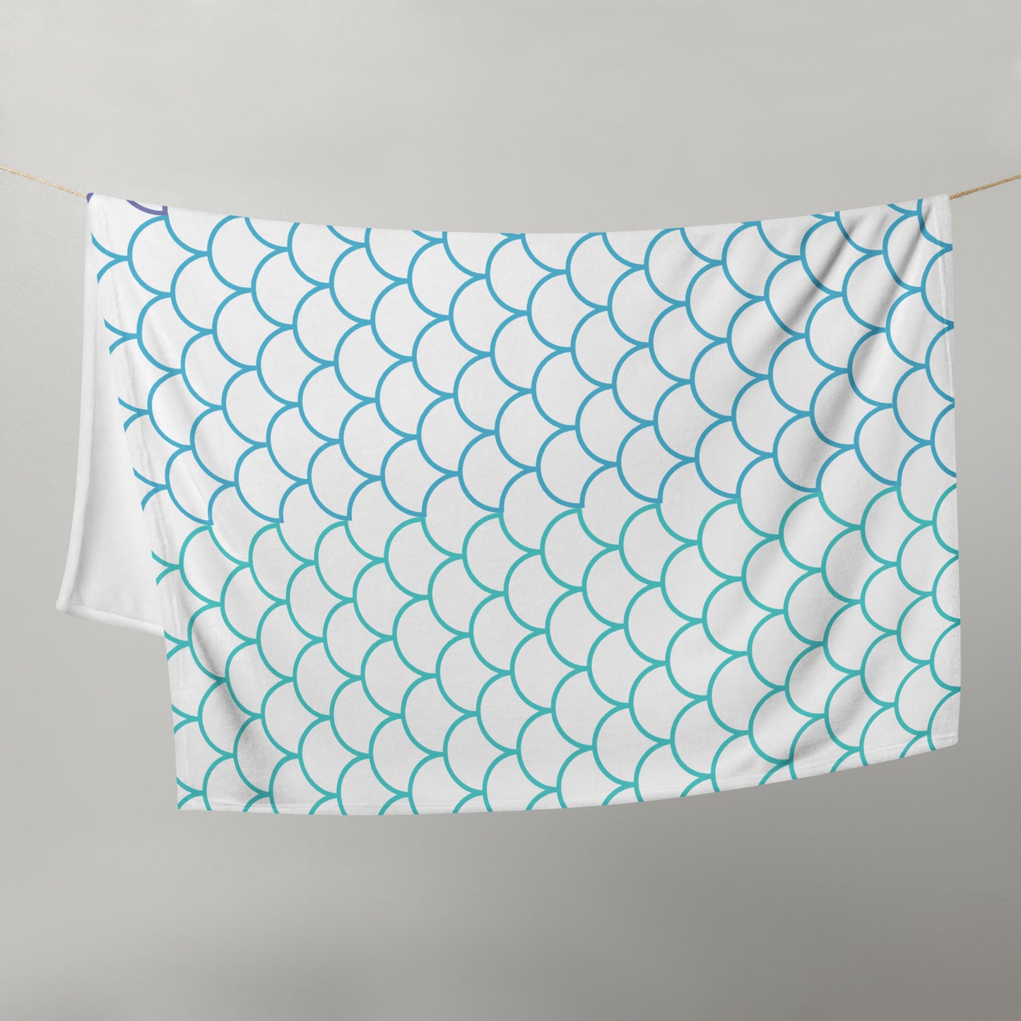 Rainbow Scallops - Throw Blanket