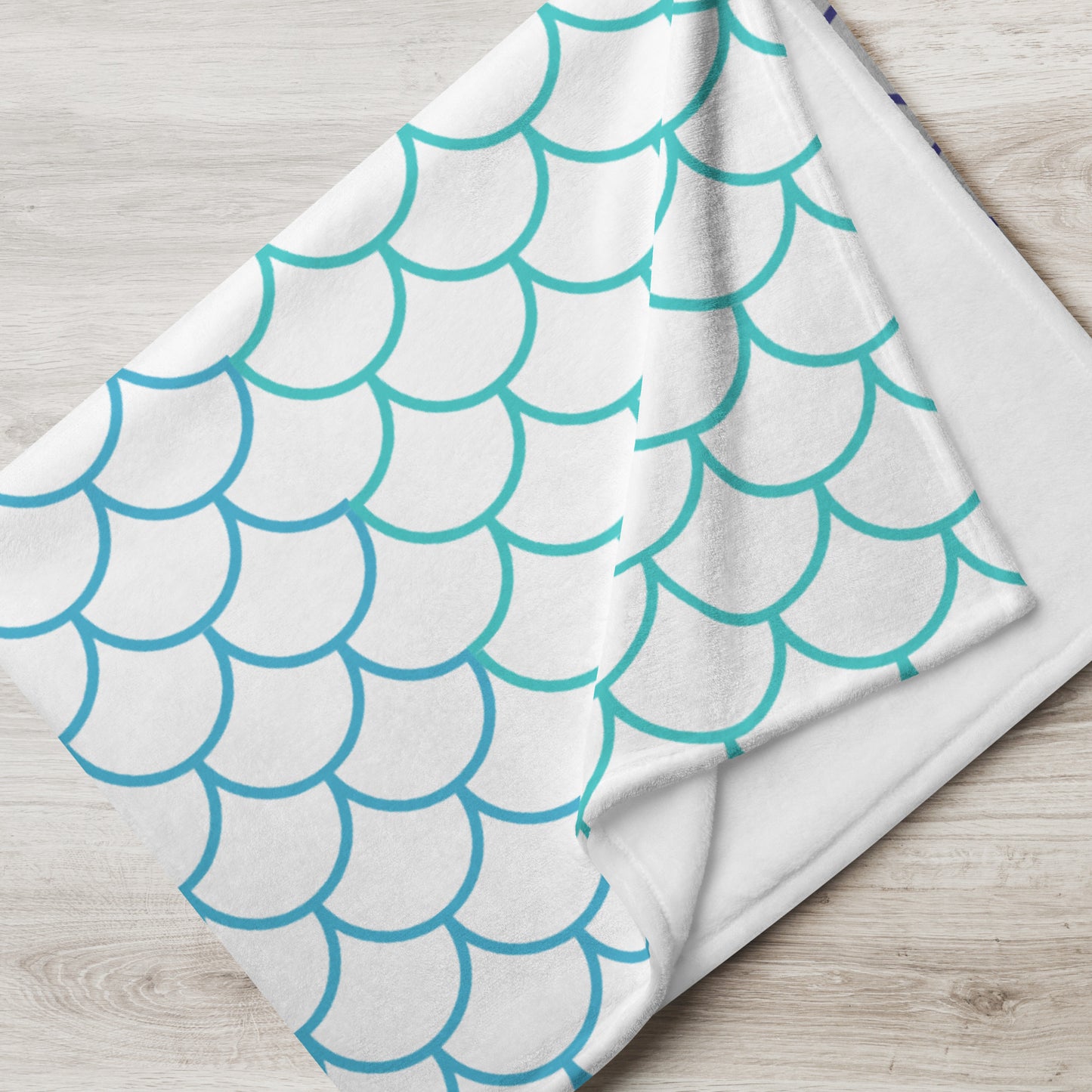 Rainbow Scallops - Throw Blanket