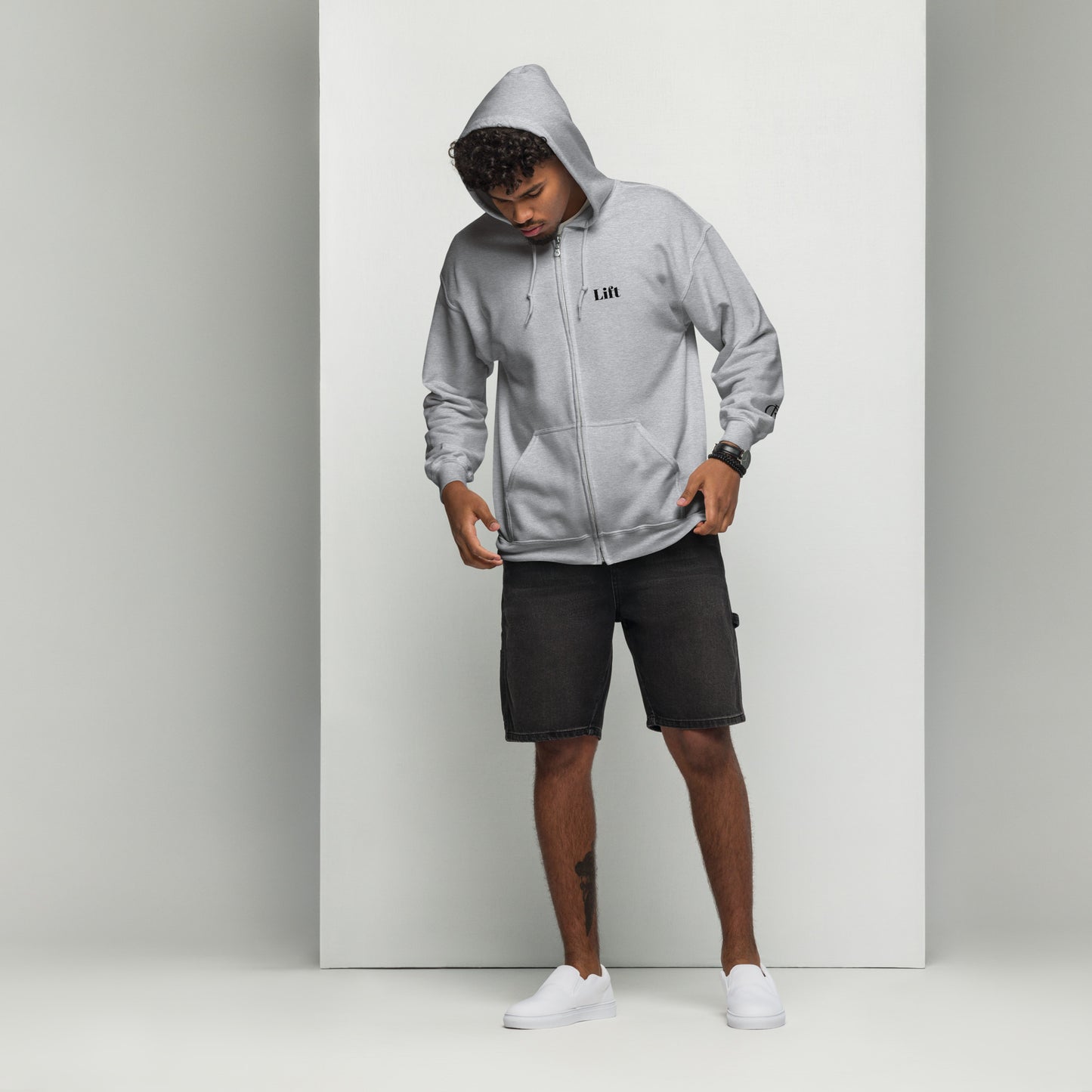 Lover & Lifter - Graphic Zip Hoodie