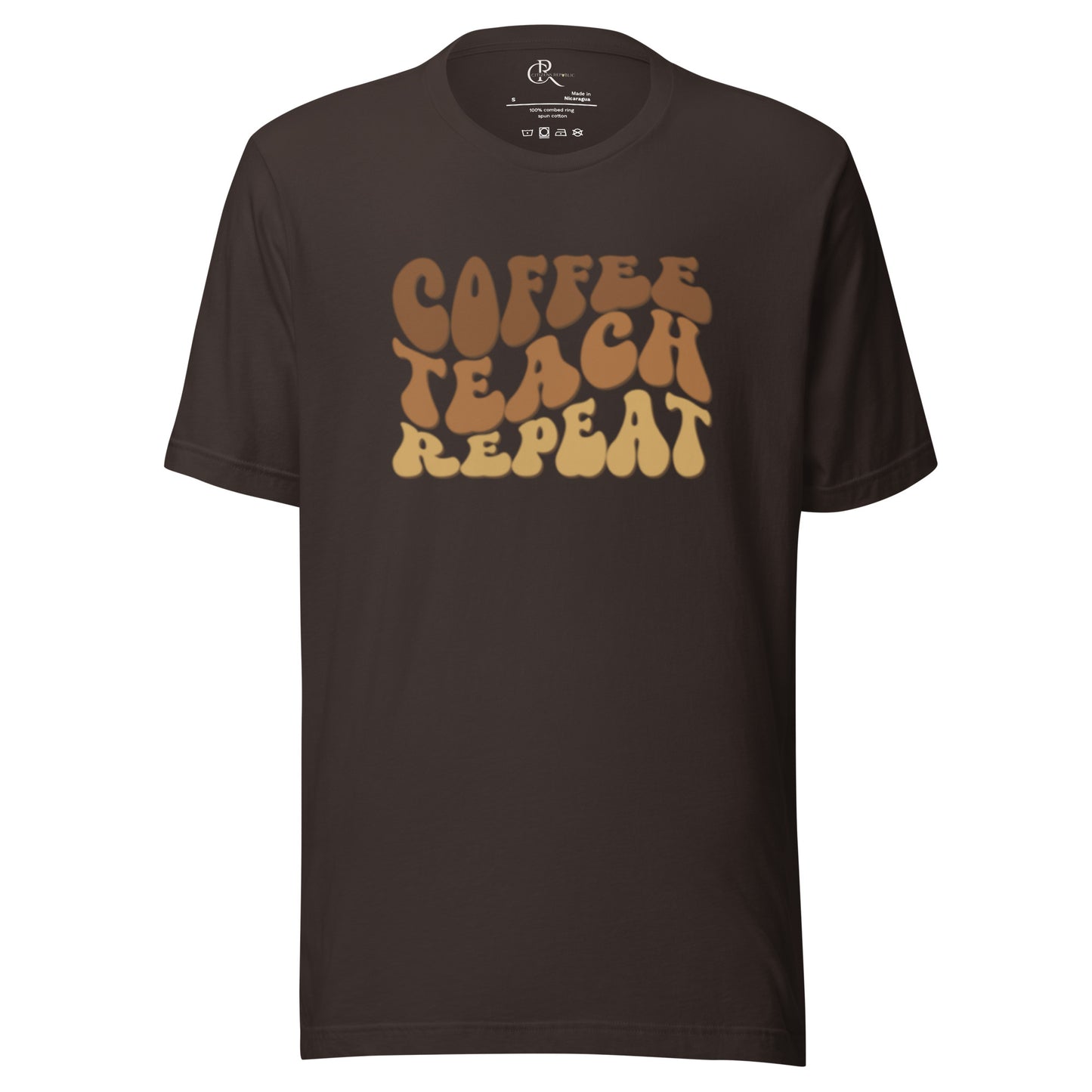 Coffee,Teach, Repeat - Women's Graphic T-Shirt