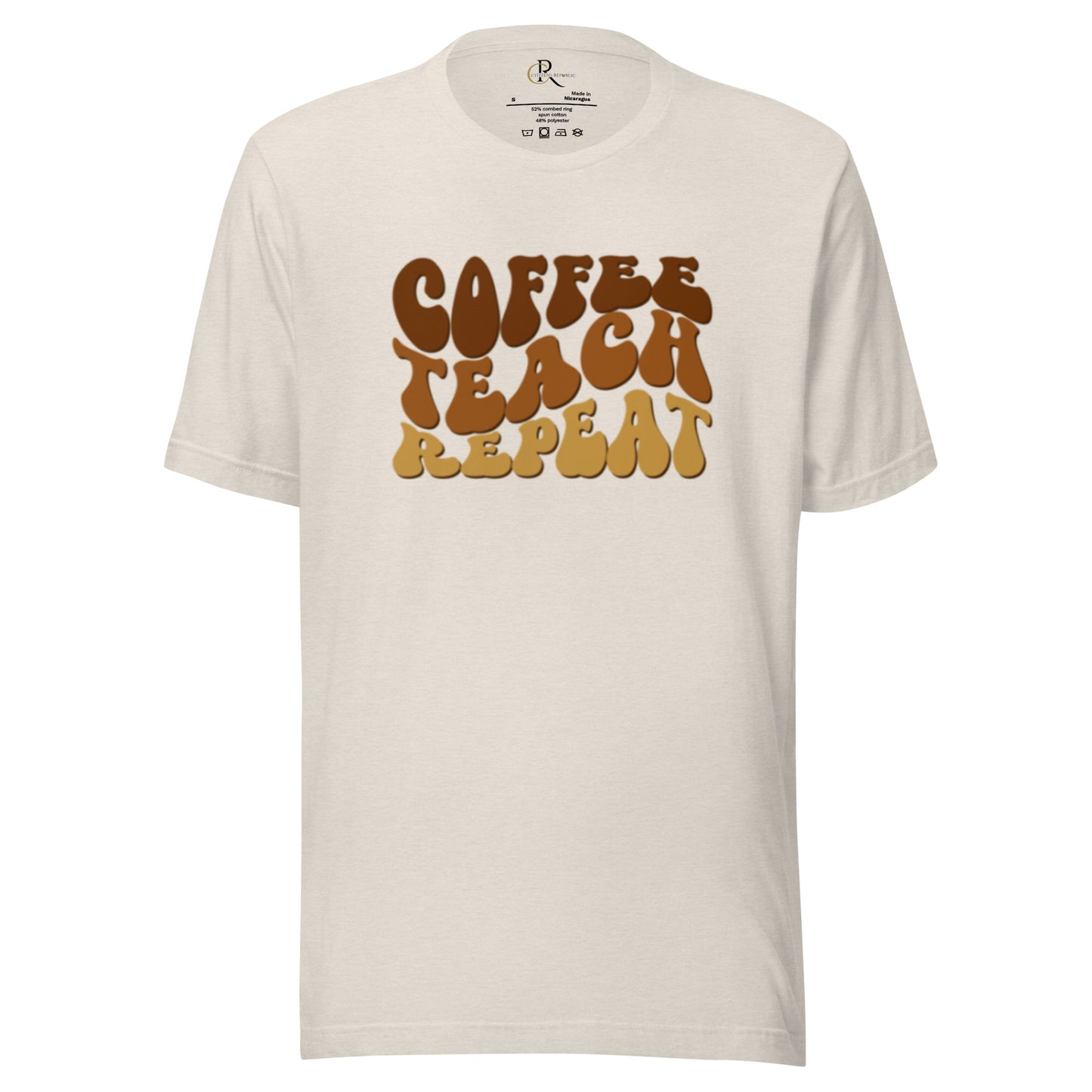 Coffee,Teach, Repeat - Women's Graphic T-Shirt