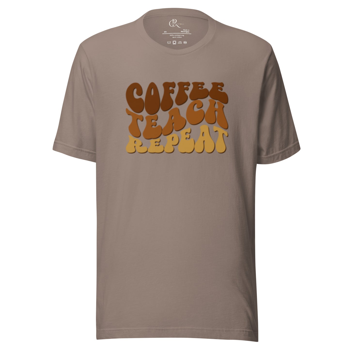 Coffee,Teach, Repeat - Women's Graphic T-Shirt