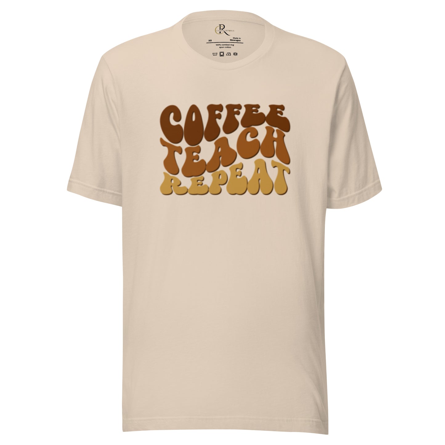 Coffee,Teach, Repeat - Women's Graphic T-Shirt