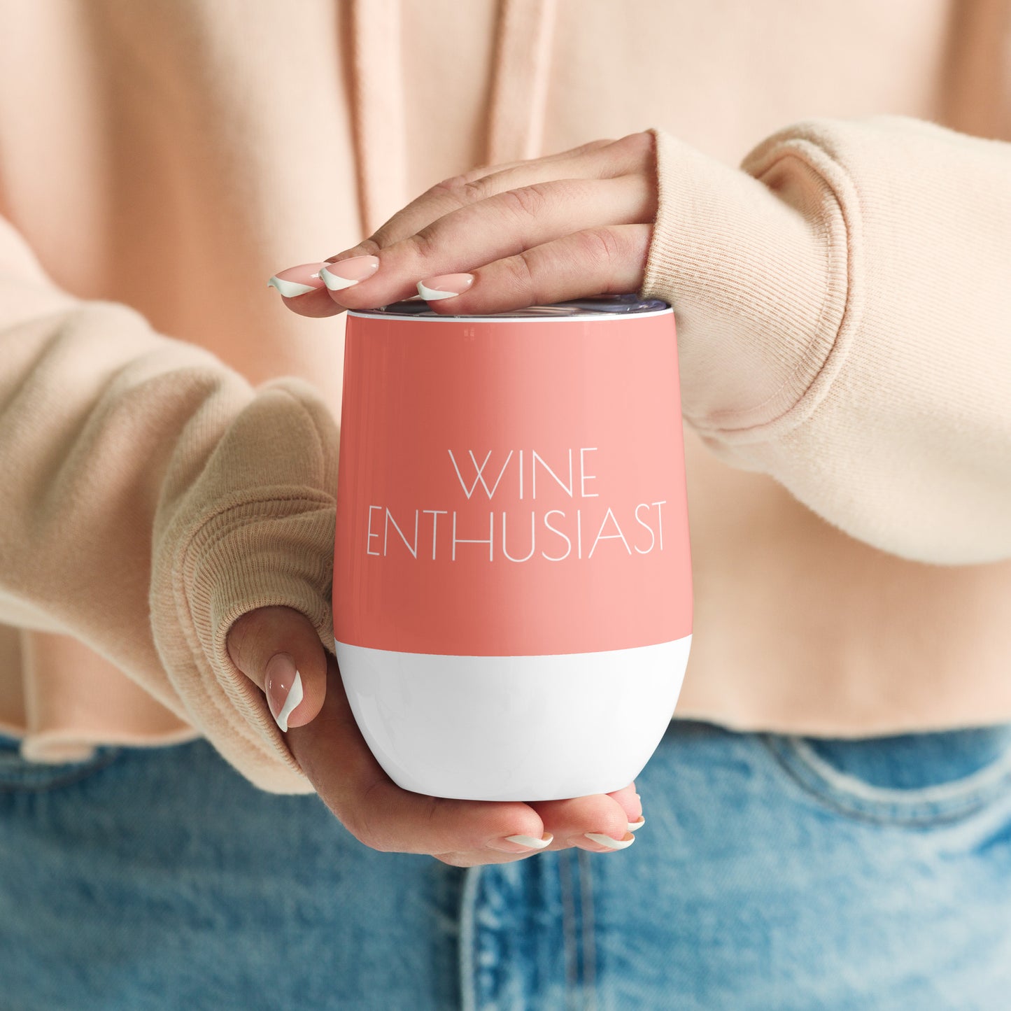 Blush Enthused Wine Tumbler