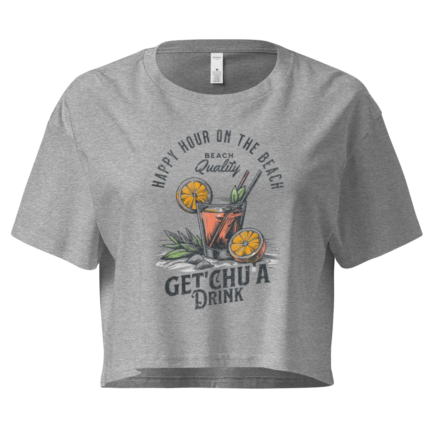 Beach Drink Crop Top
