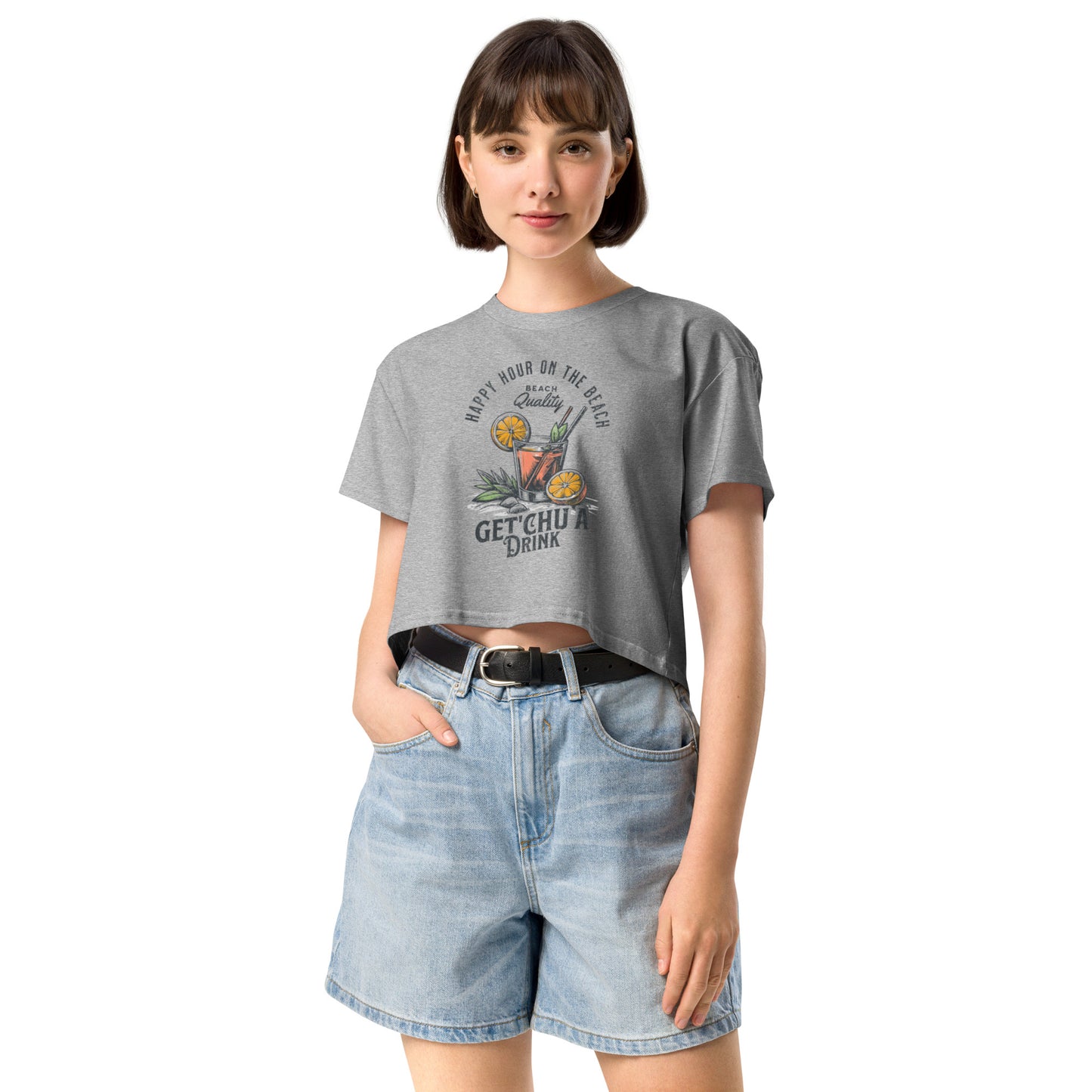 Beach Drink Crop Top