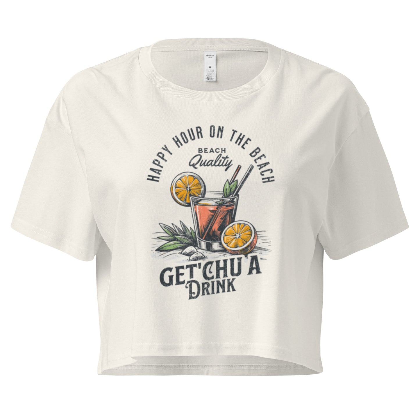 Beach Drink Crop Top