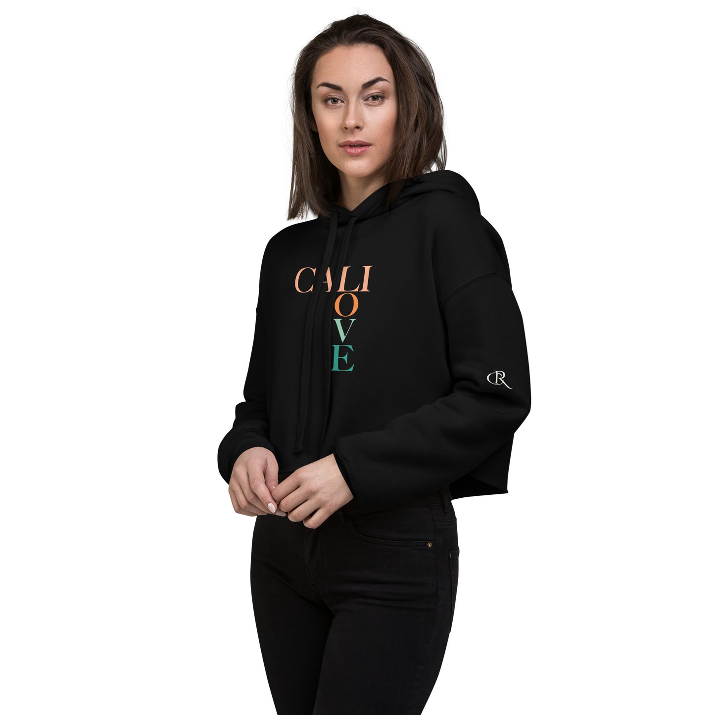 CALI LOVE - Cropped Hoodie Pullover