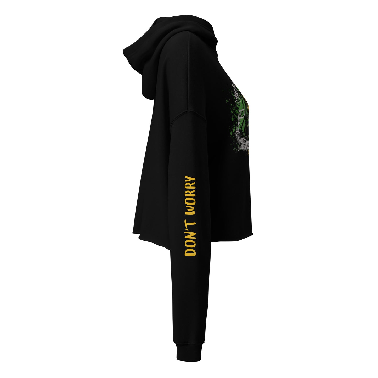 Marley - Cropped Graphic Hoodie Pullover