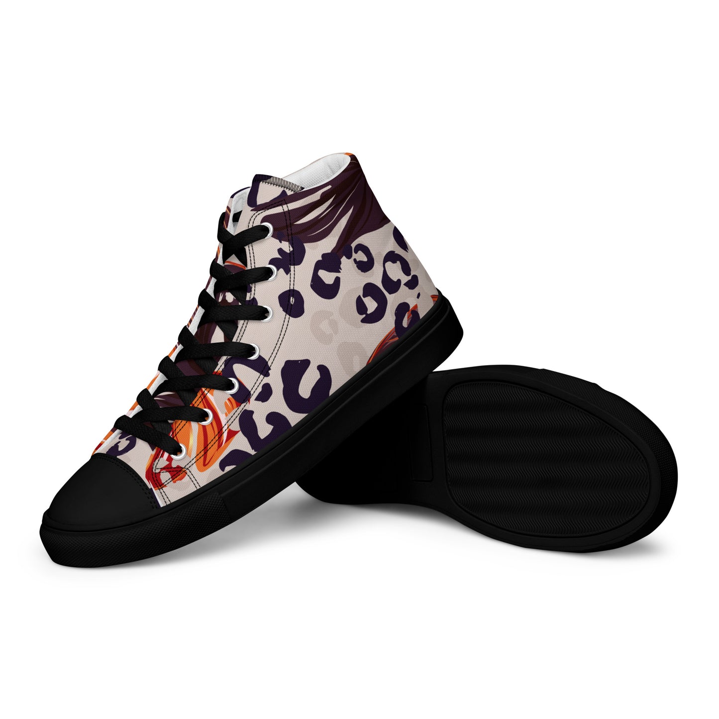 Tropic Leopard Womens Canvas High Tops