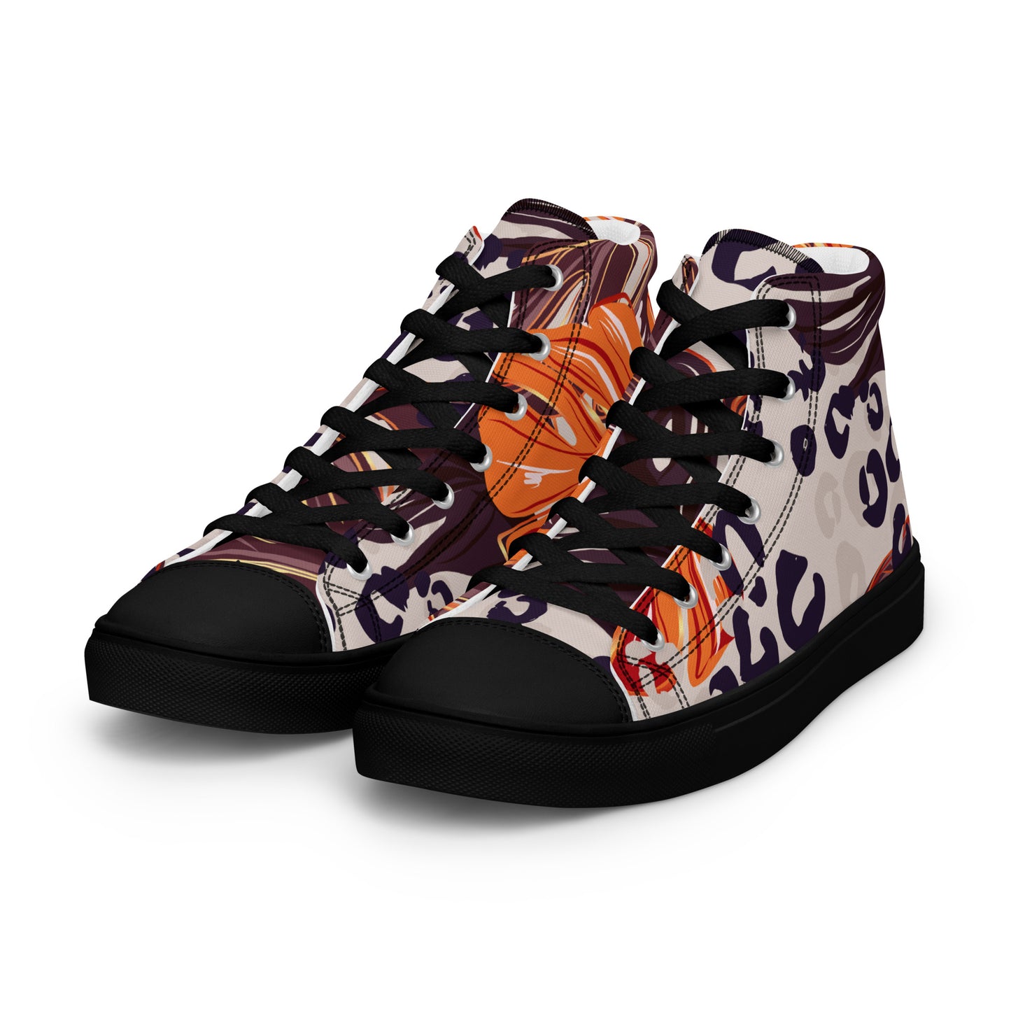 Tropic Leopard Womens Canvas High Tops