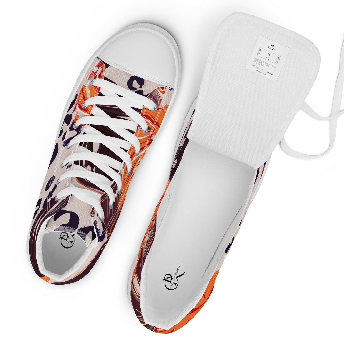 Tropic Leopard Womens Canvas High Tops