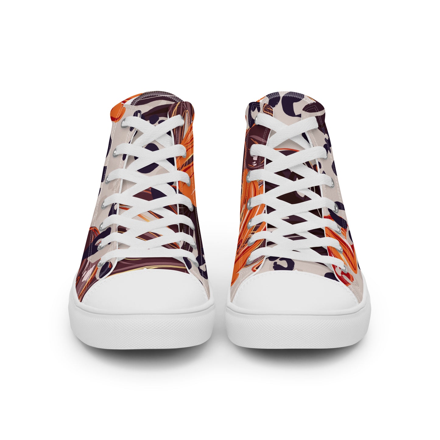 Tropic Leopard Womens Canvas High Tops