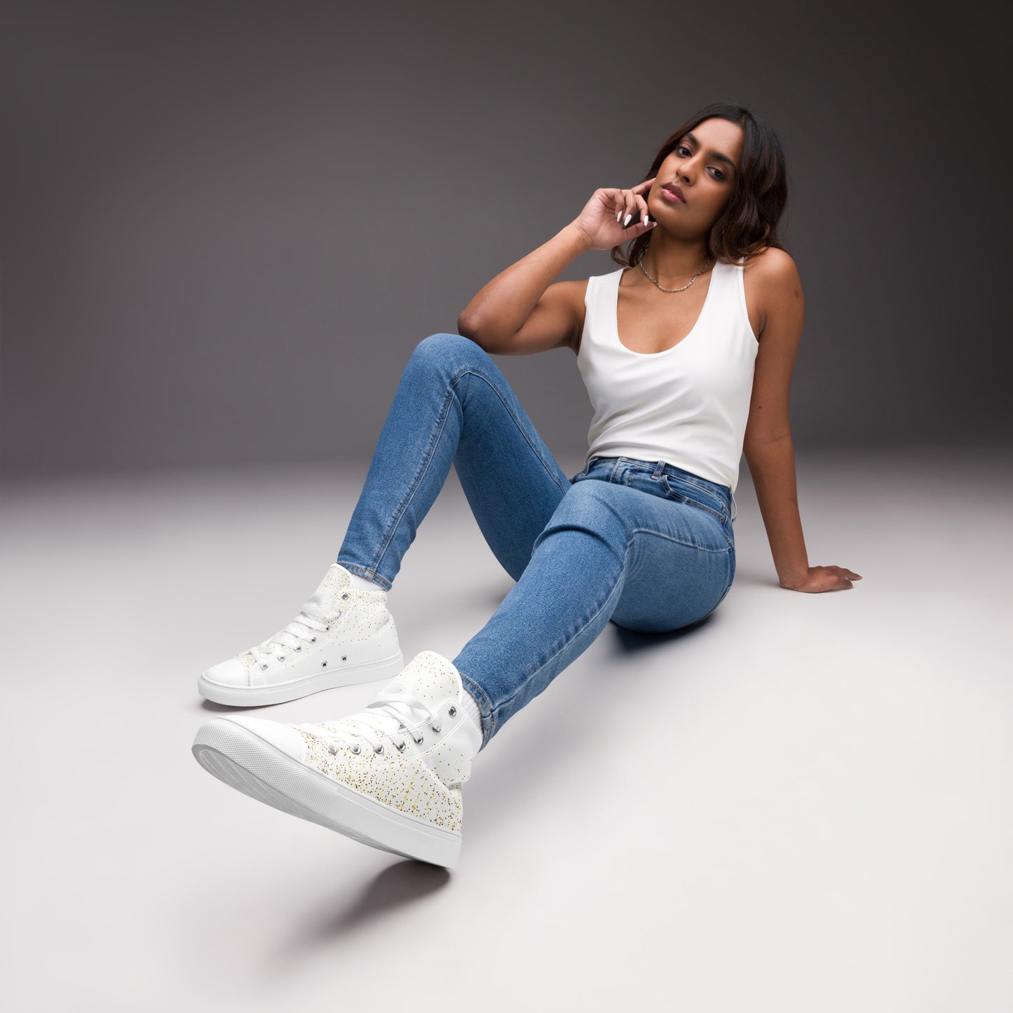 So Golden - Women’s Canvas High Tops
