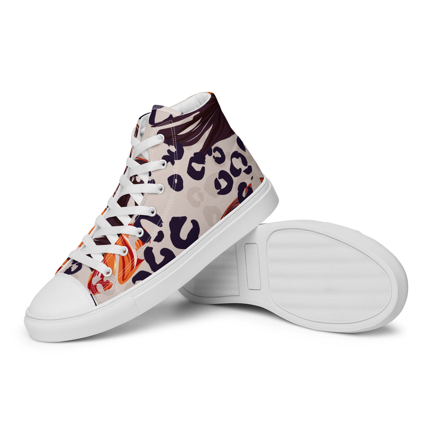 Tropic Leopard Womens Canvas High Tops