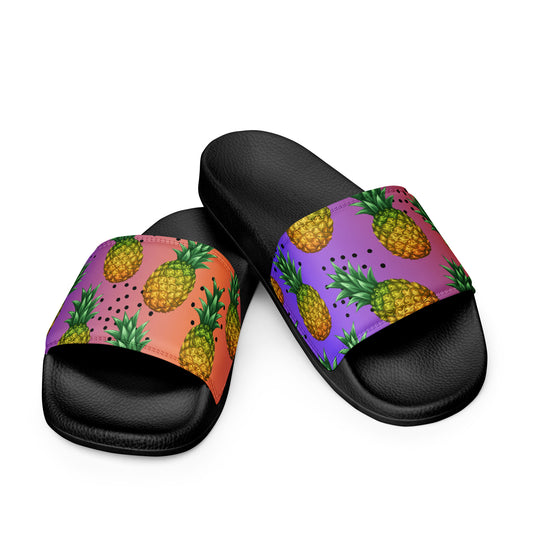 Pineapple Print Women's Slides