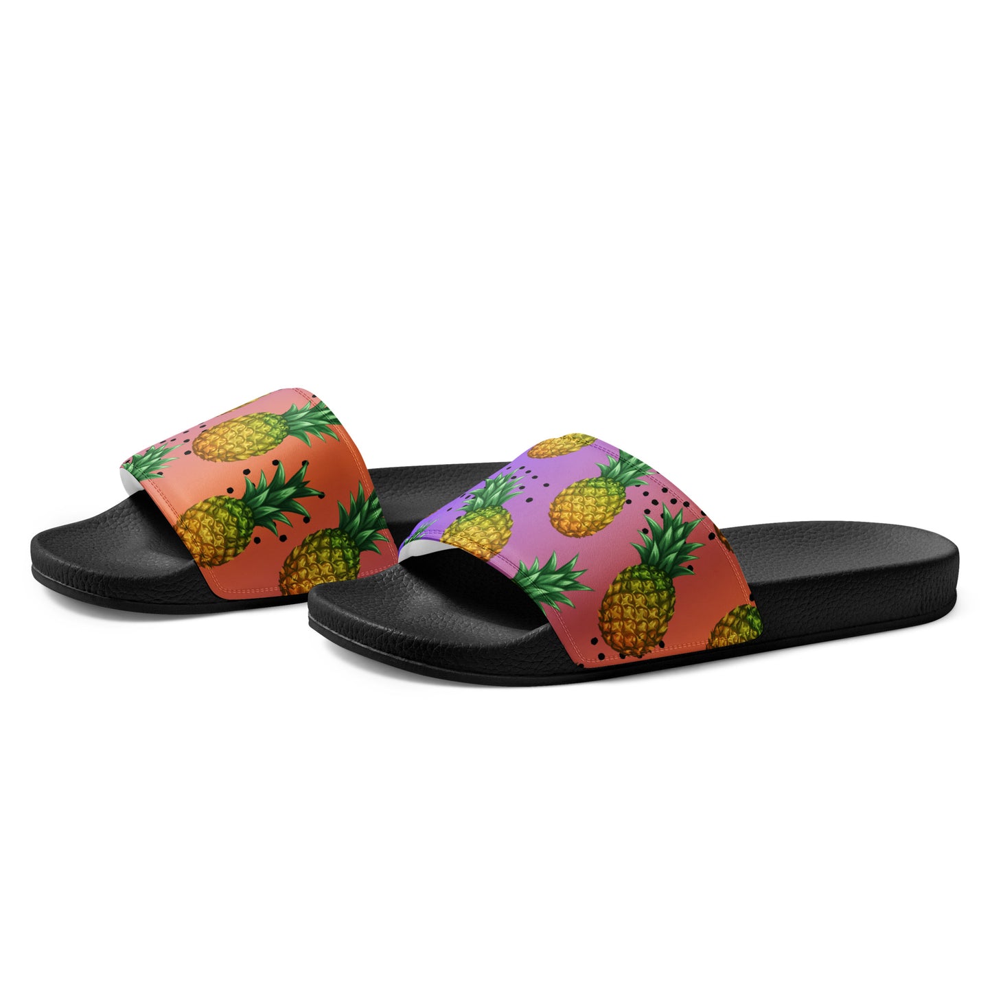 Pineapple Print Women's Slides